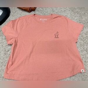 cotopaxi Tiny Llama Crop T-shirt coral